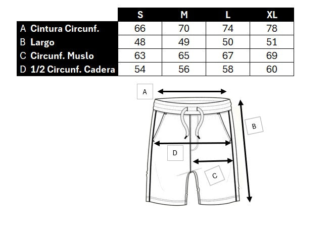 Bermuda Deportiva Negra