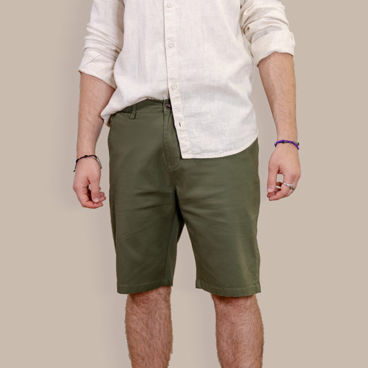 Bermuda Gabardina Verde