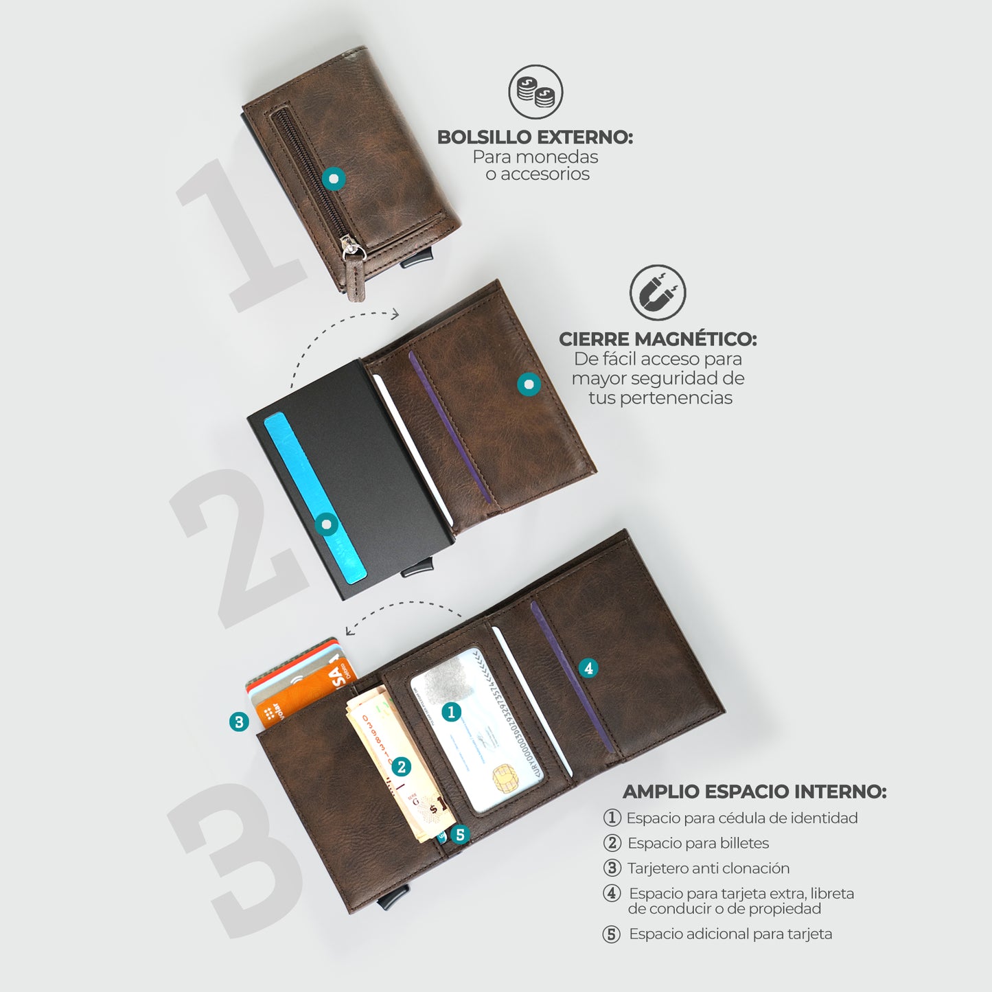 Billetera Vernazza - Negro